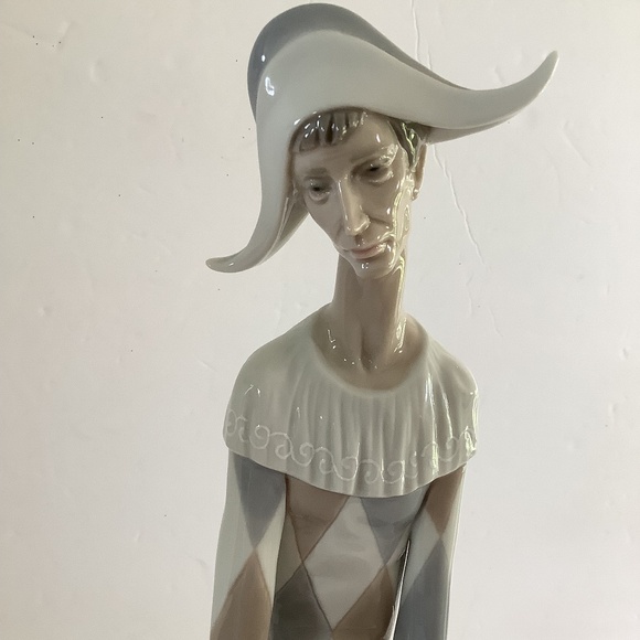 Large Lladro "Sad Harlequin" with mandolin 4558 Mint Condition - Picture 6 of 8